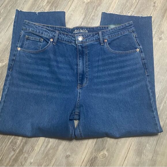 NWT Wild Fable High rise Straight leg ankle jeans Medium Wash Size 18/34 casual - Picture 4 of 9